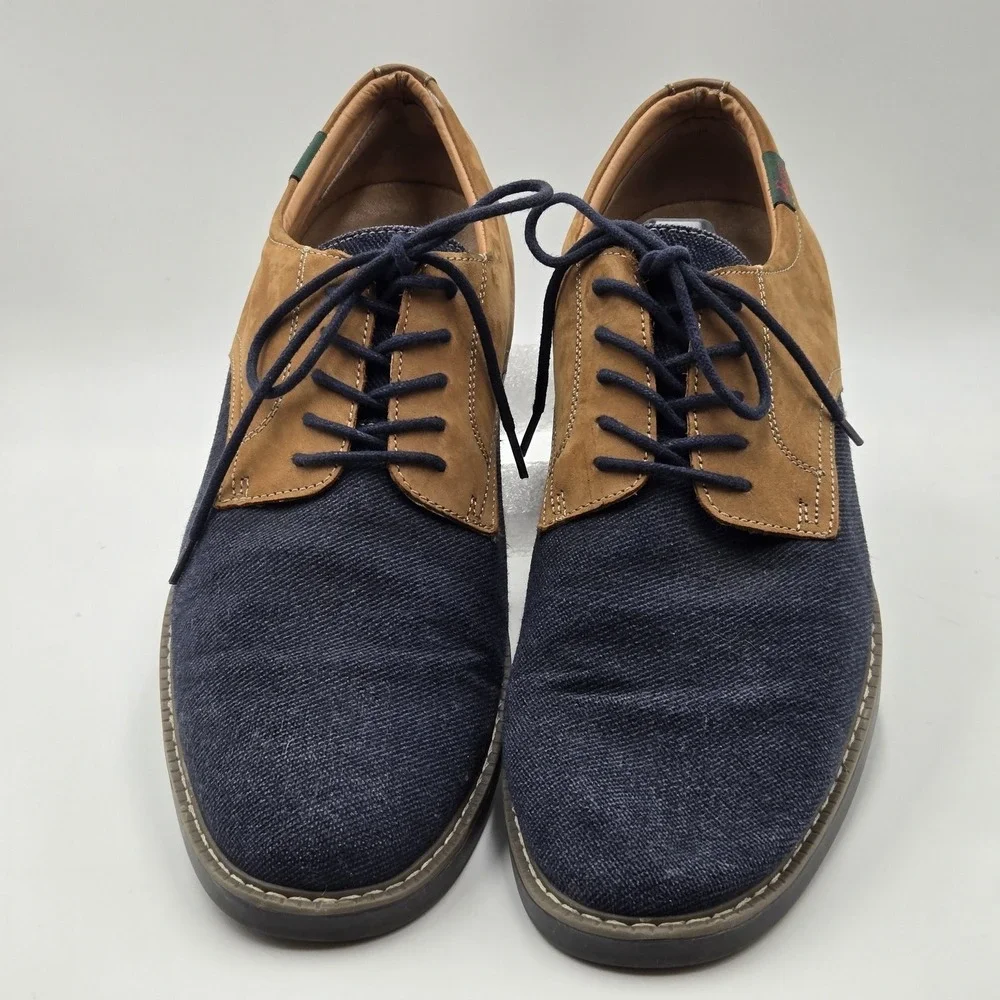 G.H. Bass & Co Patterson Shoes Mens Size 11.5 Blue Denim Sneakers 0401-1197-414